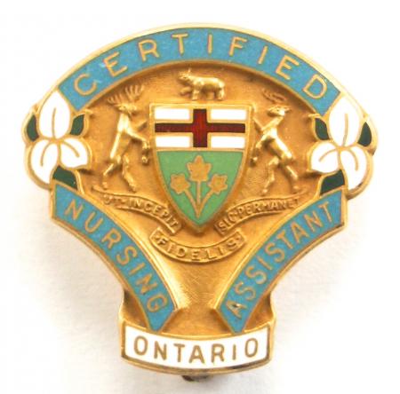 Certified Nursing Assistant Ontario badge 