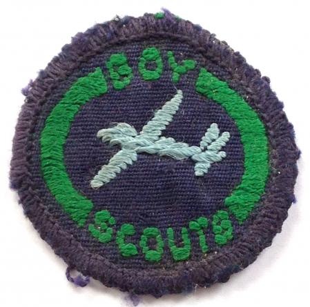 Boy Scouts Air Glider proficiency cloth badge black backing