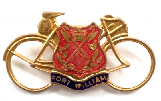 Cycling touring souvenir Fort William bicycle badge