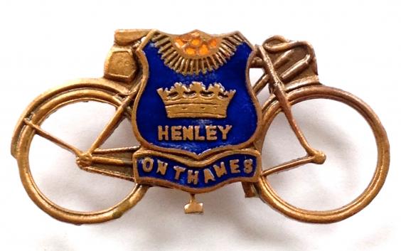 Cycling touring souvenir Henley on Thames bicycle badge