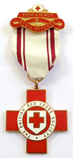 British Red Cross Society proficiency in civil defence medal