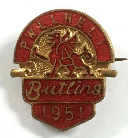 Butlins 1951 Pwllheli Holiday Camp badge