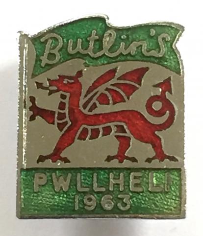 Butlins 1963 Pwllheli Holiday Camp badge