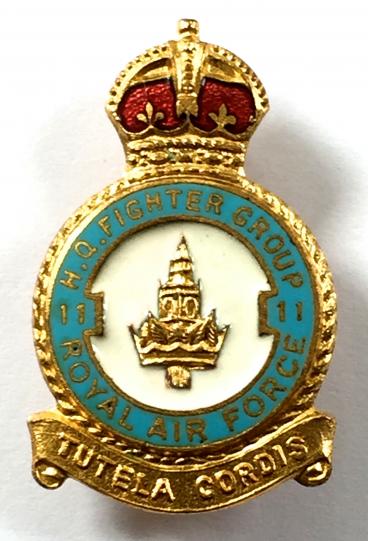 RAF Uxbridge No 11 HQ Fighter Group Royal Air Force badge c1940s