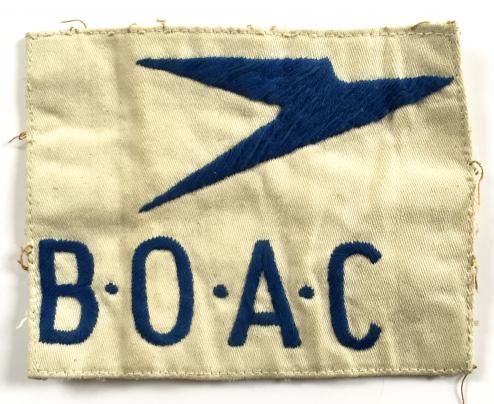 BOAC Airline ground crew overall cloth embroidered badge