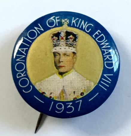 Proposed Edward VIII 1937 Coronation photographic souvenir badge