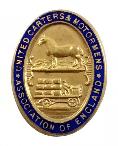 United Carters & Motormens Association trade union badge