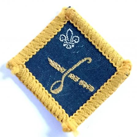 Boy Scouts Cook Proficiency Instructor nylon badge c1967 to 1971