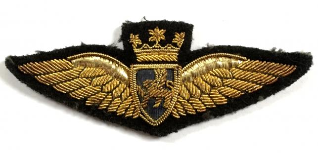 BOAC Airline pilots wing gold bullion uniform badge