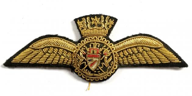 British Airways pilots wing gold bullion cloth uniform badge
