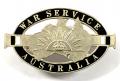 WWI War Service Australia 1917 hallmarked silver & enamel badge