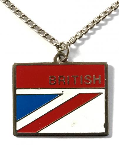 British Airways Union Jack promotional airline necklace