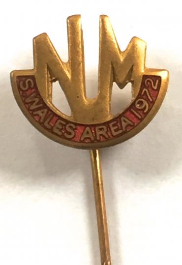 National Union of Mineworkers South Wales NUM trade union badge
