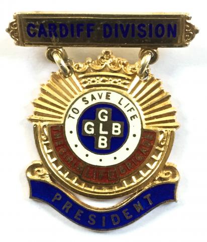 Girls Life Brigade President of the Cardiff Division 1957 silver badge