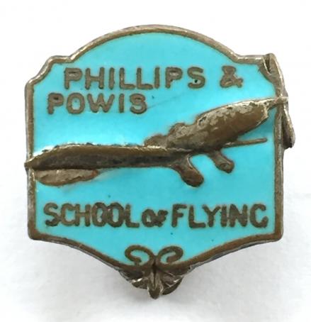 Phillips & Powis School of Flying membership badge