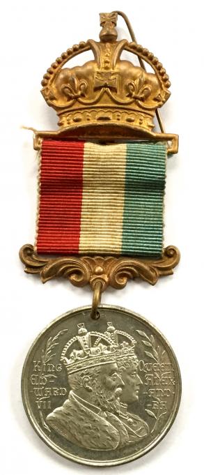 Edward VII & Queen Alexandra 1902 Coronation Rowley Regis celebration medal