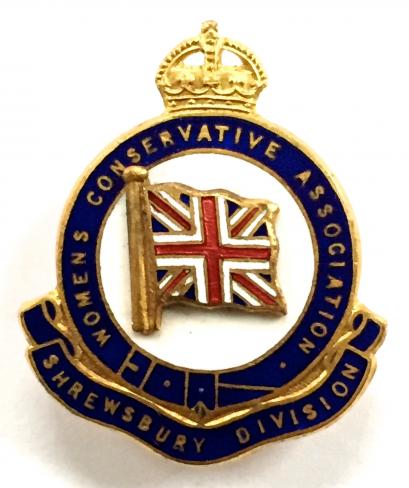 Womens Conservative Association Shrewsbury Division political badge