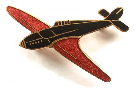 Royal Air Force Hurricane fighter plane badge circa 1940s