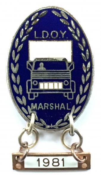 Lorry Driver of the Year 1981 LDOY truck badge
