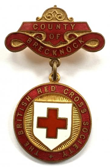 British Red Cross Society County of Brecknock badge
