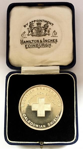 Scottish Branch British Red Cross Caledonian Shield 1932 silver medal 