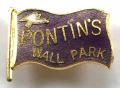 Pontins Holiday Camp Wall Park enamel flag badge c1960's