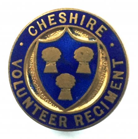 WW1 Cheshire Volunteer Regiment VTC training corps badge