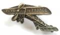 Louis Bleriot French pioneer aviator monoplane badge
