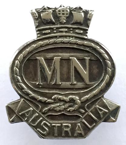 WW2 Merchant Navy Australia 1940 war service badge