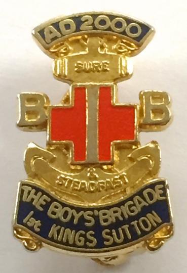 Boys Brigade AD2000 Millennium Limited Edition 1st Kings Sutton badge