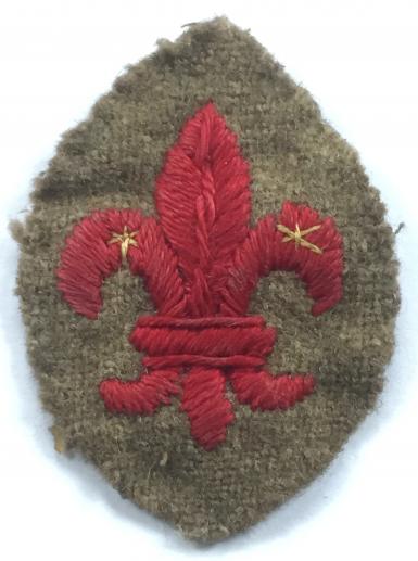 Boy Scouts Tenderfoot khaki serge cloth uniform badge