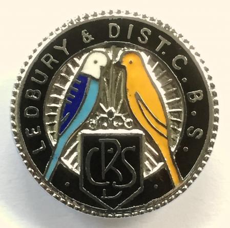 Ledbury and District Cage Bird Society membership badge