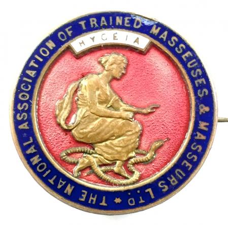 National Association of Trained Masseuses and Masseurs badge 1916