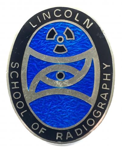 Lincoln School of Radiography 1973 silver badge