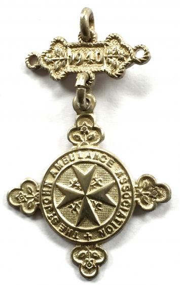 WW2 St.John Ambulance Assoc 1938 silver service miniature medal