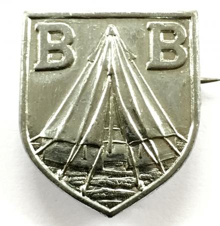 Boys Brigade campers proficiency bell tent badge 1927 to 1968