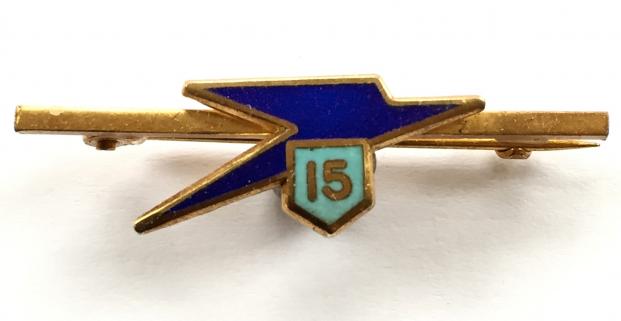 BOAC Airline 1960 silver blue speedbird 15 years service badge