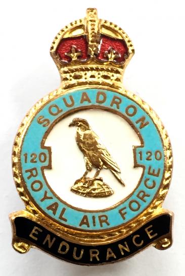 RAF No 120 Squadron Royal Air Force badge circa 1940's