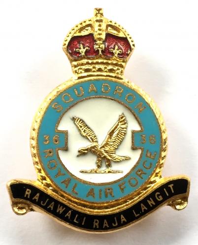 RAF No 36 Squadron Royal Air Force Badge circa 1940s 