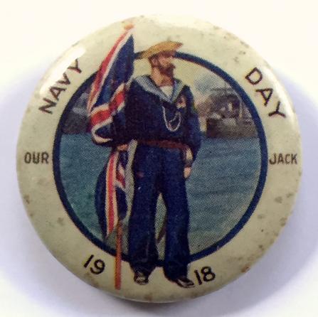 WW1 Navy Day 1918 Australian Our Jack fundraising badge