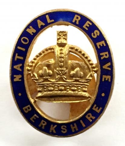 WW1 National Reserve Berkshire small pattern home front badge