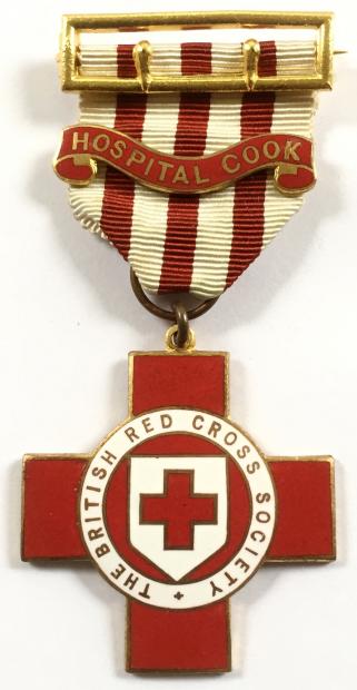 British Red Cross Society hospital cook technical medal