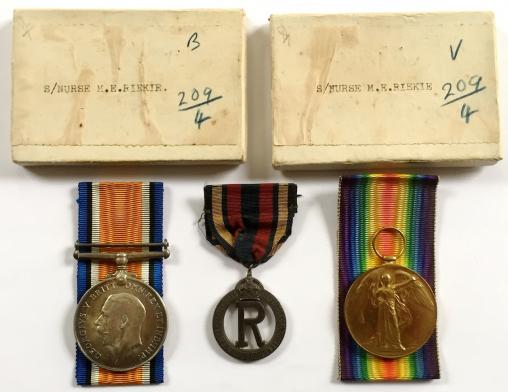 WW1 Queen Alexandras Imperial Military Nursing Service Reserve medals