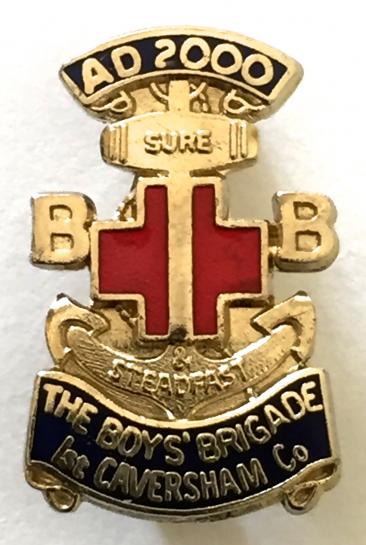 Boys Brigade AD2000 Millennium limited edition Caversham badge