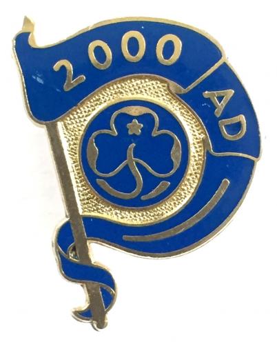 Girl Guides Millenium 2000 AD flag badge