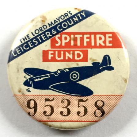 WW2 Leicester & County Spitfire fundraising badge
