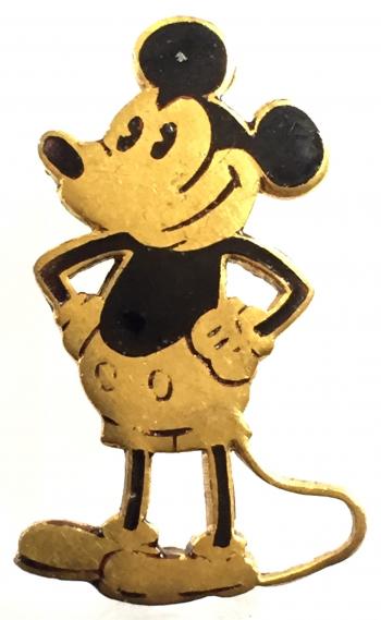 Mickey Mouse cartoon character badge Charles Horner c1930s