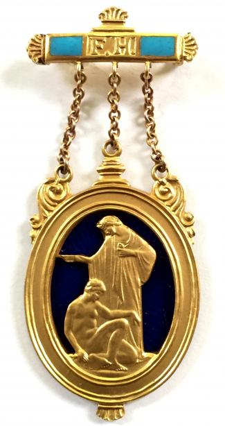 Royal Masonic Hospital 1934 hallmarked 9ct gold governors badge