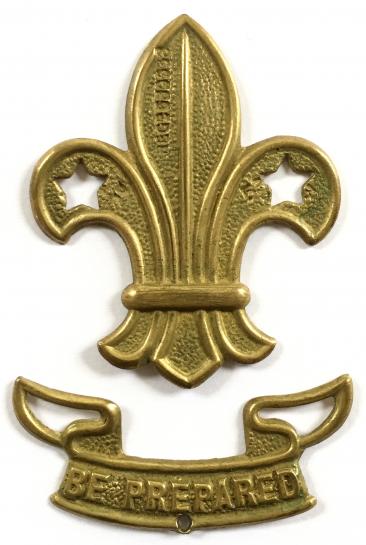 Boy Scouts 1st & 2nd class first pattern award brass sleeve badge