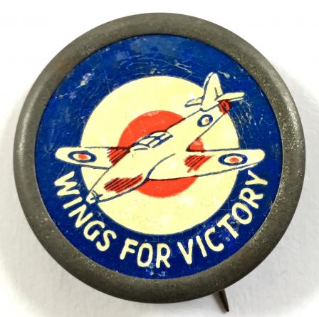 WW2 Wings For Victory Spitfire fundraising badge